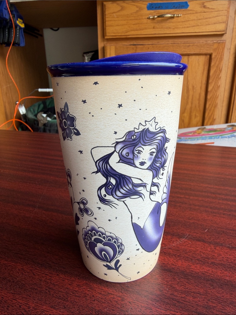 Starbucks  2016 Nautical Siren Ceramic 12 oz Travel Tumbler